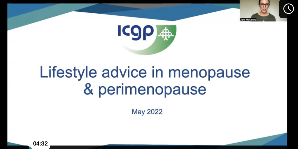 Screenshot of Menopause: Lifestyle Advice Video